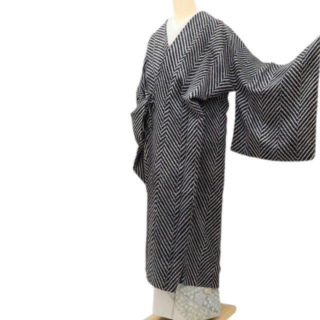 百華Y5815 新品 仕付け糸付 着物 正絹 ロング丈 手縫い仕立て 道中着