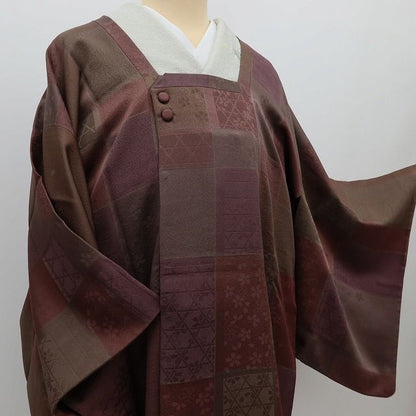 百華Y5817 美品 着物 正絹 道行コート