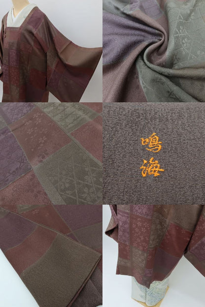 百華Y5817 美品 着物 正絹 道行コート