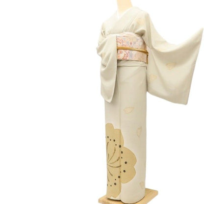百華Y5820 新品 仕付け糸付 桜 着物 正絹 手縫い仕立て 訪問着