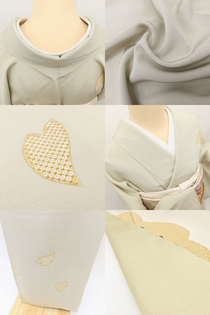 百華Y5820 新品 仕付け糸付 桜 着物 正絹 手縫い仕立て 訪問着