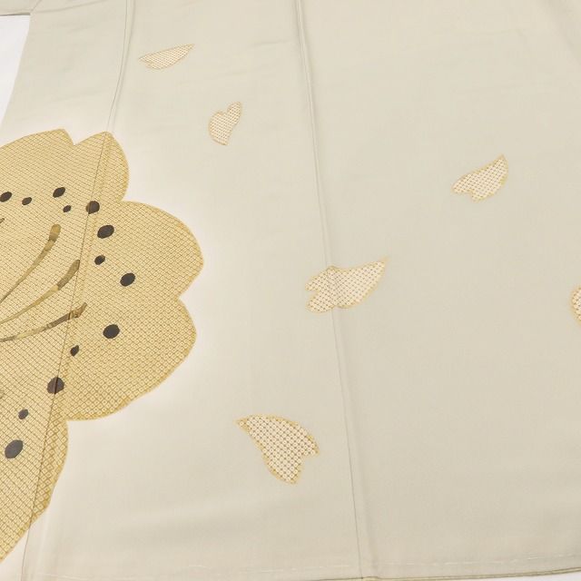百華Y5820 新品 仕付け糸付 桜 着物 正絹 手縫い仕立て 訪問着