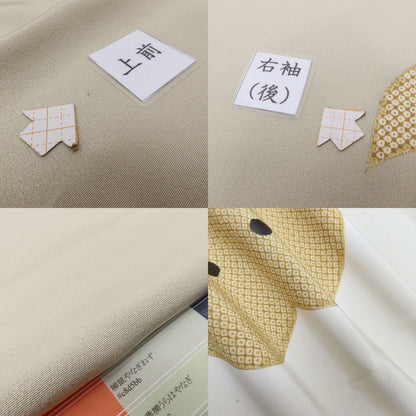 百華Y5820 新品 仕付け糸付 桜 着物 正絹 手縫い仕立て 訪問着