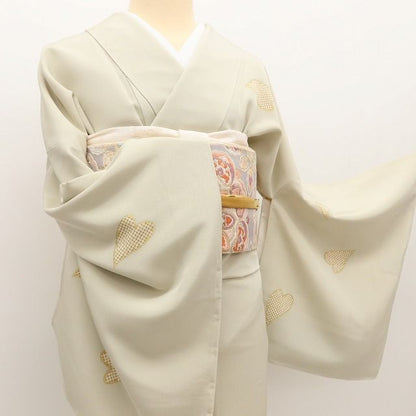 百華Y5820 新品 仕付け糸付 桜 着物 正絹 手縫い仕立て 訪問着