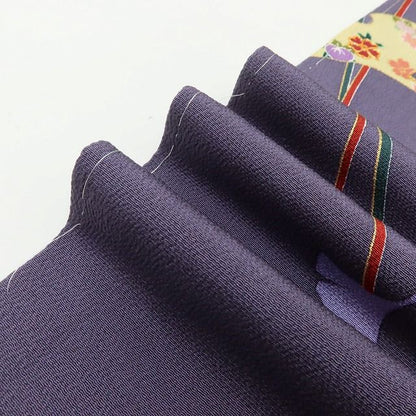 百華Y5821 美品未着用 仕付け糸付 作家物落款 鶴 金駒刺繍 着物 正絹 手縫い仕立て 訪問着