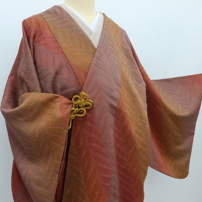 百華Y5824 美品 着物 正絹 手縫い仕立て 道中着