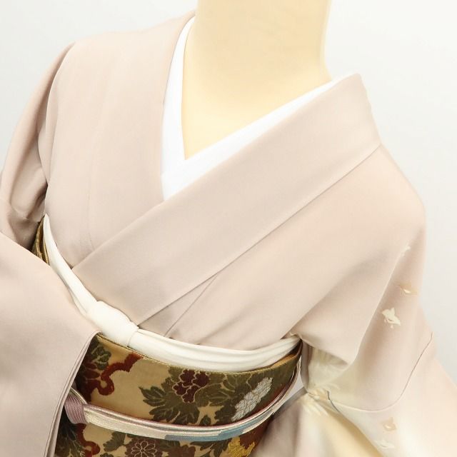 百華Y5827 一つ紋 着物 本加賀友禅 能川光陽落款 着物 正絹 手縫い仕立て 訪問着