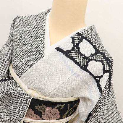 百華Y5830 新品 仕付け糸付 辻が花 着物 正絹 手縫い仕立て 訪問着