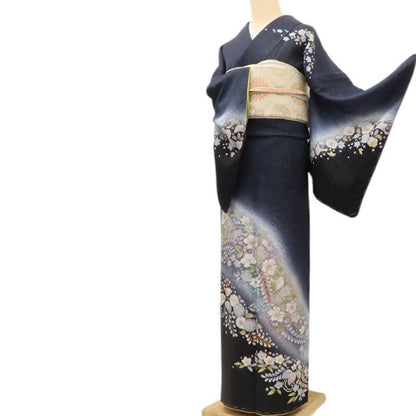 百華Y5832 新品 仕付け糸付 辻が花 着物 正絹 手縫い仕立て 訪問着