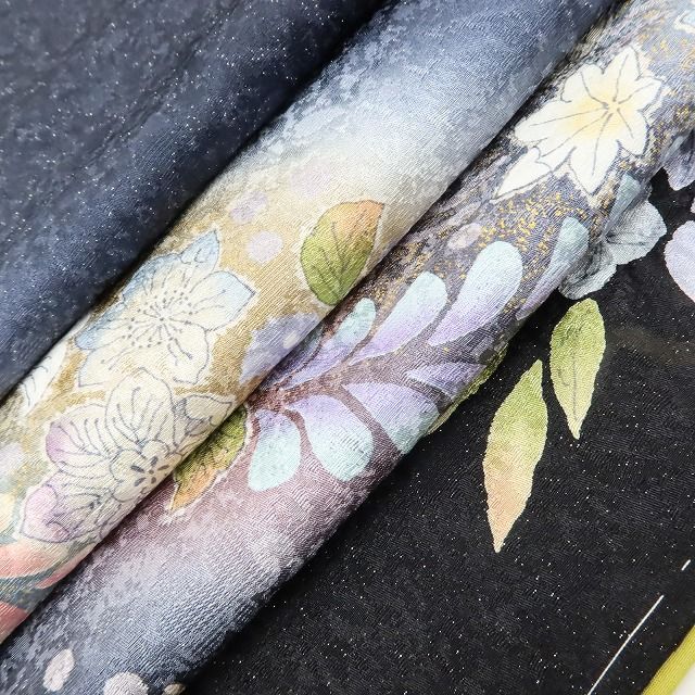 百華Y5832 新品 仕付け糸付 辻が花 着物 正絹 手縫い仕立て 訪問着